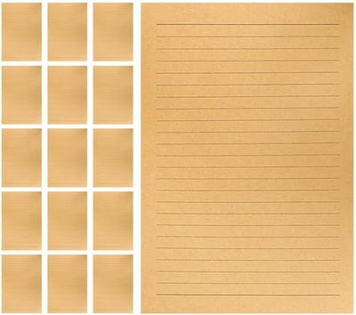 50 Vellen Vintage Schrijfpapier - Retro Briefpapier Collectie voor Creatief Schrijven, Poëzie en Thuisgebruik, A4 Formaat