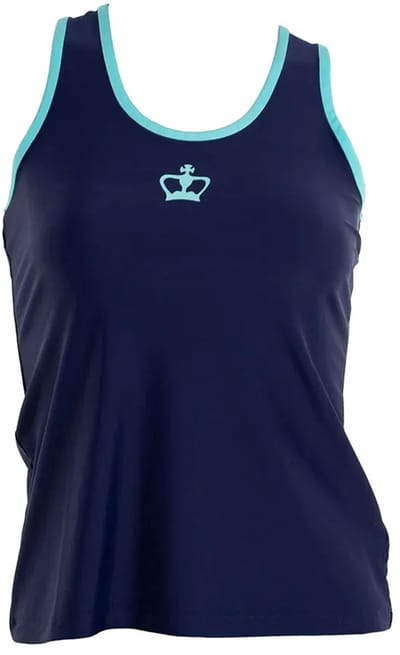 Zwart Crown Juarez T-shirt Azul/Turquesa - XS
