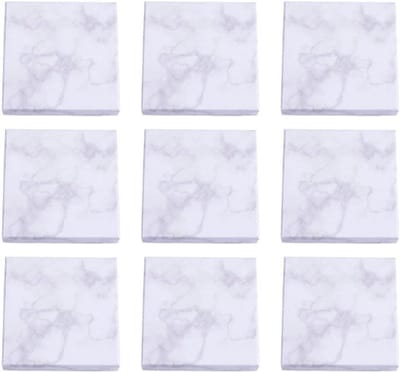 Dailygoody - PandaHall 18-delige Witte Marmer Effect Sieraden Dozen