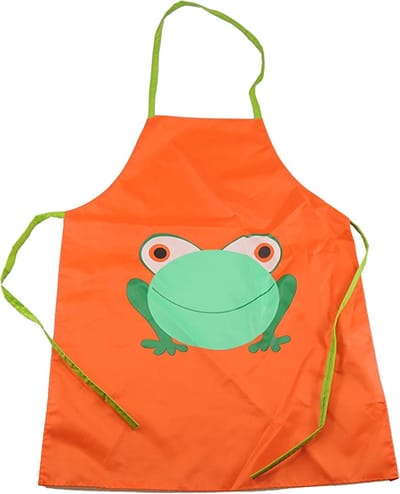 *** Kikker Kinder Keukenschort - Oranje Kliederschort - Waterafstotend - van Heble®***