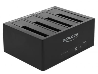 Delock SuperSpeed USB 5 Gbps Docking Station for 4 x SATA HDD / SSD with Clone Function