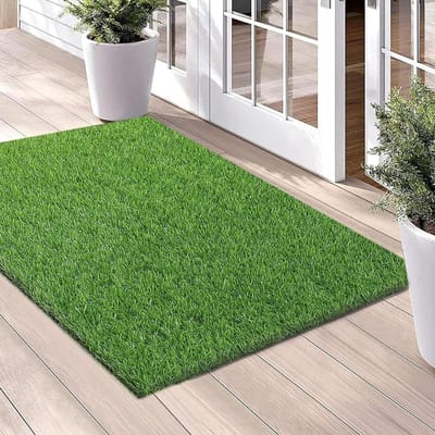 Kunstgras Tapijt - Buitentapijt Gazon - Terras Verfraaien - Dicht en Dik - 1x6m - Groen