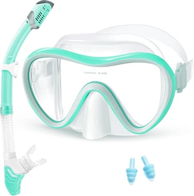 Droge Snorkelset met Panoramisch Gezichtveld - Anti-Condens Duikbril Set voor Volwassenen