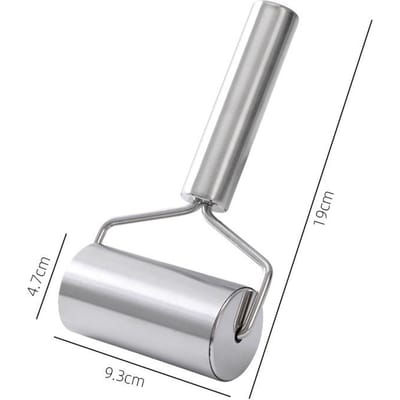 Rouleau à pâtisserie multifonction en acier inoxydable pour fabrication de pâtes, accessoires pour boulettes, pizzas, pâtisseries white