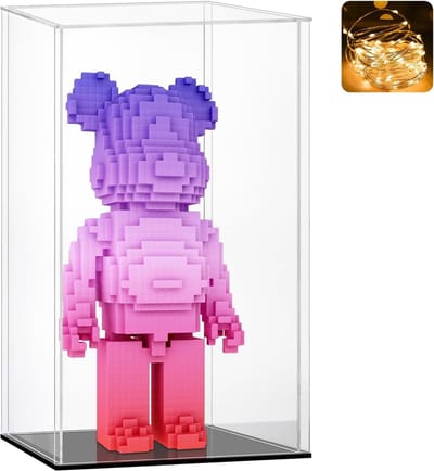 Transparante Vitrine voor Figurines en Miniatuurauto's - Ideaal voor Collectibles en Speelgoed (25x25x35cm)