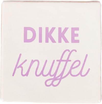 Lottea Tegeltje met tekst ´Dikke Knuffel´ - tegeltje, tegeltjes met tekst, tegeltjes met spreuken, cadeau vriendschap, cadeau vriendinnen, cadeau mama