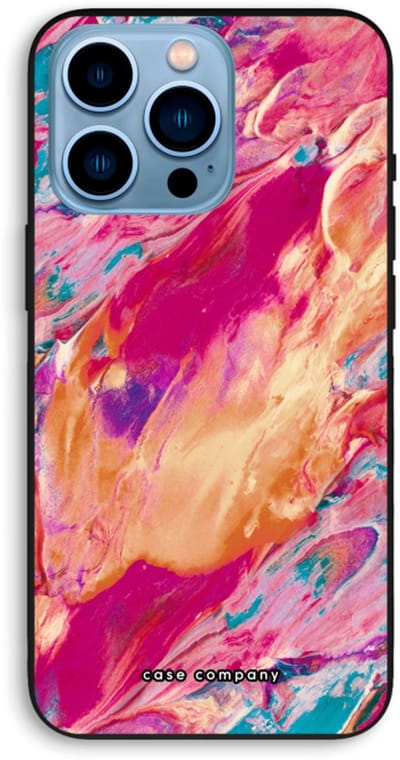 Case Company® - Hoesje geschikt voor iPhone 13 Pro Max hoesje - Pastel Echoes - Biologisch Afbreekbaar Telefoonhoesje - Bescherming alle Kanten en Schermrand