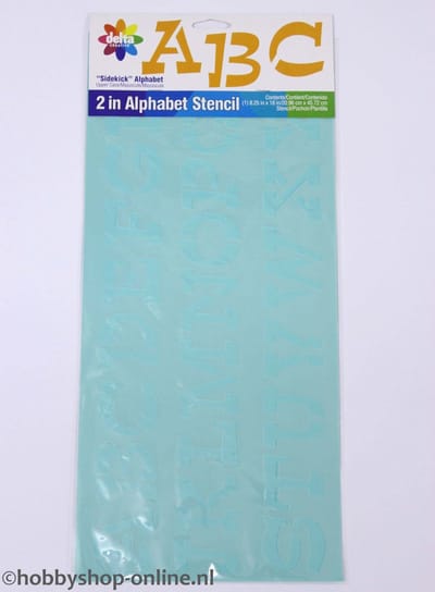 Delta stencil mania x1 sidekick alphabet 5cm.