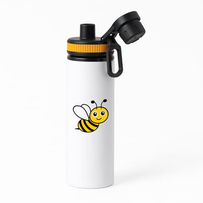 Hacebo® - Bijen waterfles met draaidop oranje - Bij - Dieren liefhebbers - Insecten - dieren - water fles - 850ML