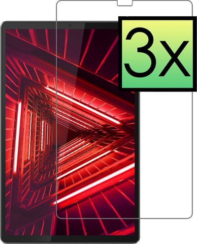 Screenprotector - 3 Stuks - Geschikt voor Lenovo Tab M10 FHD Plus (2e / 2nd Generatie) - Extra Sterk - Beschermglas - Gehard Glas - Tempered Glass - Screen Protector - Bescherm Cover