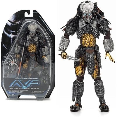 Alien Wars Predator 7-Inch Figuur Avp Kattengezicht Litteken Model Mooi Speelgoed Duurzaam Perfect Cadeau Decor voor Hoge Kwaliteit