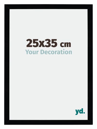 Your Decoration - Puzzellijst 25x35 cm - Zwart Hoogglans - Puzzellijst 500-1000 stukjes - MDF Fotolijst - Mura