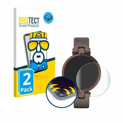 BROTECT - Screenprotector voor Garmin Lily - Folie Beschermfolie transparant volledig dekking - 2 Stuks