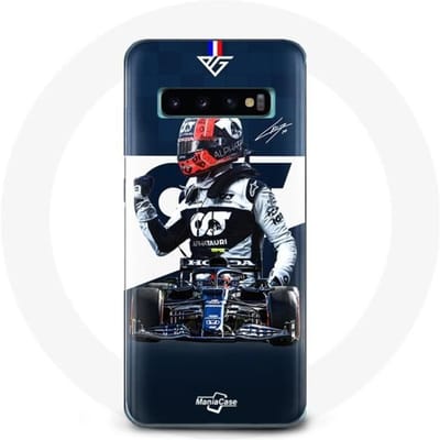 Hoesje voor Samsung Galaxy S10 plus Formule 1 Max Verstappen F1 Racing Driver Blauw