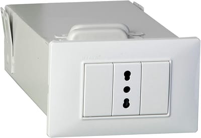 Onzichtbare Kluis - Wandkluis Lade - Waardevolle Spullen - Geïntegreerd Stopcontact - 18 x 11 x 0.1 cm - Wit