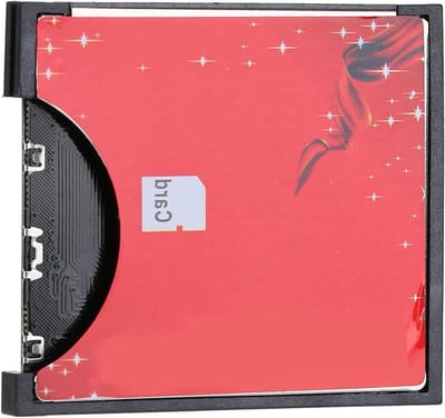 Geheugenkaart Adapter - WIFI naar CF - Snelle Dataoverdracht - Duurzame ABS Shell - Compact Formaat - Zwart