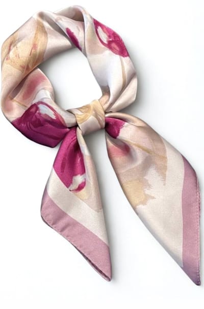 Sjaaltje met print -sjaaltje met paisleyprint - sjaal satijn look bandana - bandana met print - haarband - sjaaltje meerkleurig - vierkant sjaaltje met print - bandana sjaaltje - sjaal - sjaaltje unisex - scarf - mini sjaal - sjaaltje over broek -