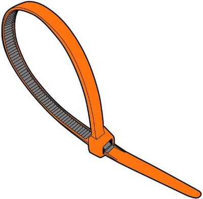 REDWOOD KABELBANDJES 4.8X200 ORANJE NYLON 200 STUKS