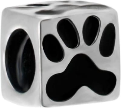 Quiges - 925 - Zilveren - Bedels -Sterling zilver - Beads - Pootafdruk Kraal Charm - Geschikt – voor - alle bekende merken - Armband Z012