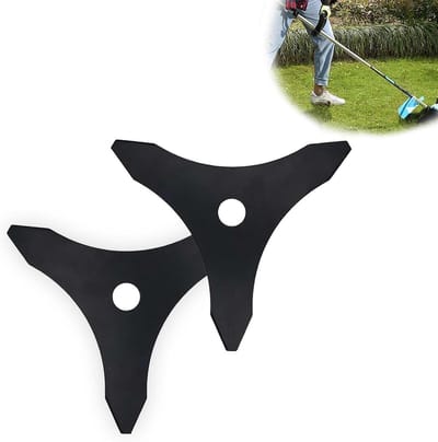 Grasmaaier met 2 Bosmaaiers, 3 Tanden, Gatdiameter 25,4 mm voor Tuinonderhoud en Onkruidbestrijding