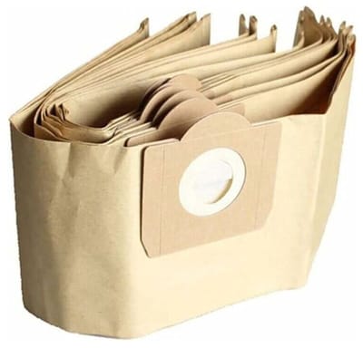 Stofzakken Geschikt voor Kärcher WD3 stofzuigers, 5-pack rechte stofzakken, Geschikt voor de modellen Kärcher WD3, WD 3 Premium, WD3200, WD3500P, A2204, A2204, A2534 en SE4001.