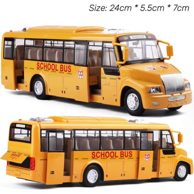 1/50 Luxe touringcar Speelgoedauto Diecast Minatuurmodel Pull Back Geluid & Licht Educatieve Collectie Cadeau Voor Jongen Kinderen