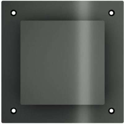 Hotbath &More VGVS015 ventilatierooster vierkant met schroeven geborsteld zwart PVD
