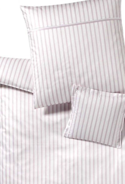 Hoogwaardig beddengoed 200x200 oud-roze gestreept | mako-Satin