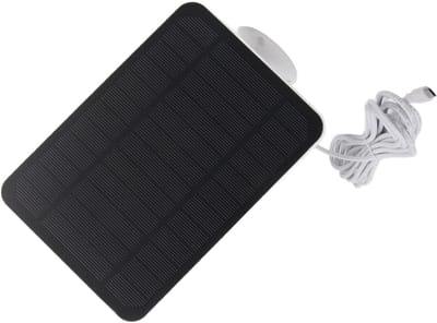 Zonnepaneel - Zonne-energie Paneel - Camera Opladen - IP65 Waterdicht - 4W Vermogen - Wit