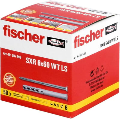 Framepluggen Set - Bevestigingspluggen - Universele Bevestiging - Lage Verankeringsdiepte - 6x60 mm - Verzinkt