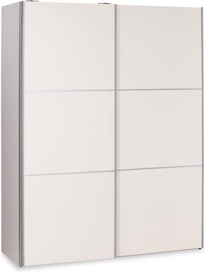 Beter Bed Easy Schuifdeurkast - Kledingkast met 2 schuifdeuren - 153 x 215 x 65 cm - Cremewit