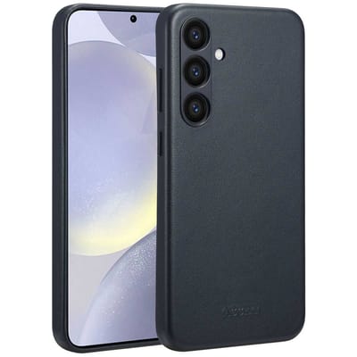 Accezz Hoesje - Geschikt voor Samsung Galaxy S24 Plus - Magnetische Ring Leather Backcover - Black