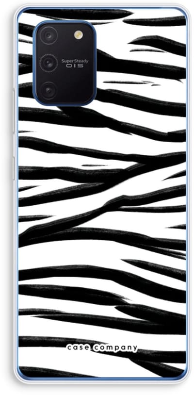 Case Company® - Hoesje geschikt voor Samsung Galaxy Note 10 Lite hoesje - Zebra pattern - Soft Cover Telefoonhoesje - Bescherming aan alle Kanten en Schermrand