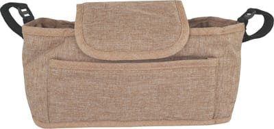 Organizer tas voor hondenbuggy - beige - 16x32x10cm - elastisch