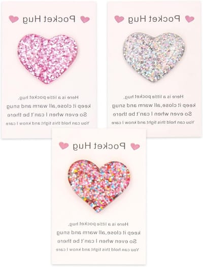 Set van 3 Hartvormige Pocket Hugs | Schattige Cadeaus voor Vrienden en Kinderen, Perfect voor Verjaardagen en Feestdagen