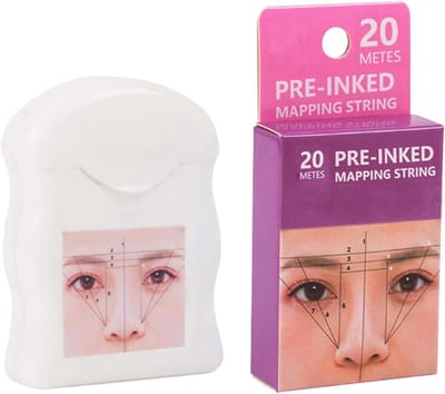 Precisie Eyebrow Positioning Line voor Perfecte Wenkbrauwvorm, Tekenliniaal en Meetinstrument voor Wenkbrauwmake-up en Styling
