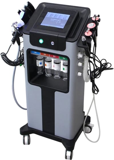 Ultrasone Gezichtsscrubber – Gezichtsreiniger – Huidverzorging – Anti-Rimpel – EMS-Massage – LED-Lichttherapie – Warmte- En Koudecompressie
