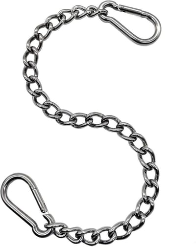 Verstelbare RVS Ketting Set met Karabijnhaken voor Hangstoelen en Schommels - 226 kg Draagkracht