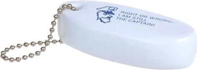 Seilflechter Drijvende sleutelhanger - reddingsboei - wit - schuimrubber - 8,5 x 3,5 x 2 cm