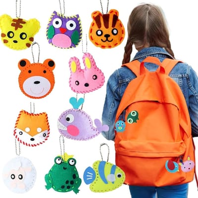 Complete Naai Set voor Kinderen - Creatieve DIY Knuffeldieren en Vilt Activiteiten, Leer Naai- en Borduurvaardigheden met deze Leuke Naai Kit voor Beginners