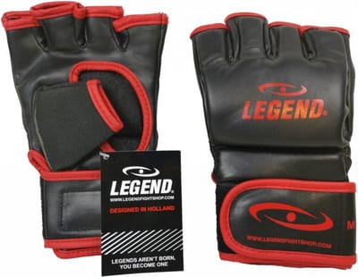 Bokszak / MMA Handschoenen Heren/Dames Zwart-Rood PU M