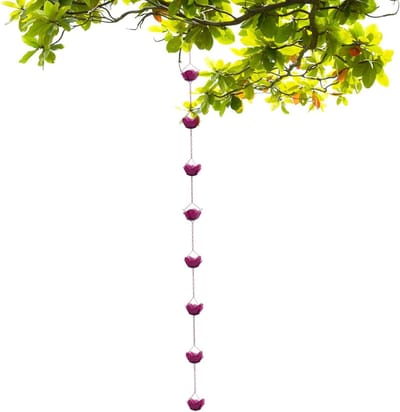 Regenkettingen voor dakgoten - Waterafvoer ketting - Decoratieve watergeleiding - Verfijnd rozenpatroon - 115 x 886 cm - Metaal
