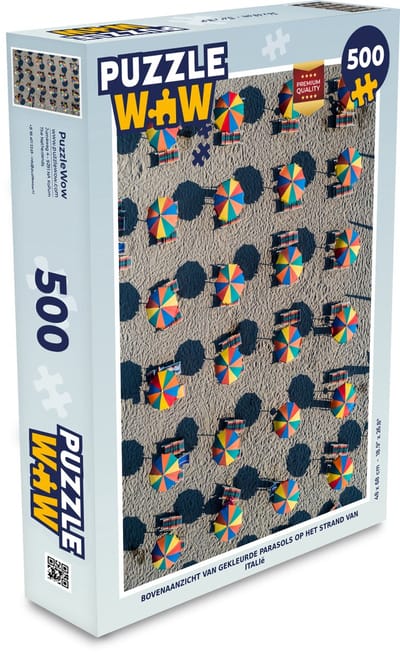 Puzzel Parasol - Strand - Zomer - Legpuzzel - Puzzel 500 stukjes