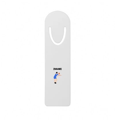 Hacebo® - Tafeltennis met eigen naam metalen boekenlegger - Sport - Tafeltennisser - Ping pong Bladwijzer boekenleggers - 12.7 cm x 3.2cm