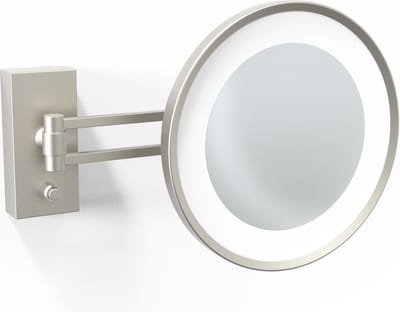Cosmetische spiegel - BS 36/V LED, nikkel gesatineerd.