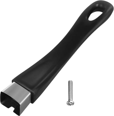 Pannen Steel Vervanging - Los Handvat - Keuken Kookgerei - Hittebestendig Bakeliet - 18cm Lengte - Zwart