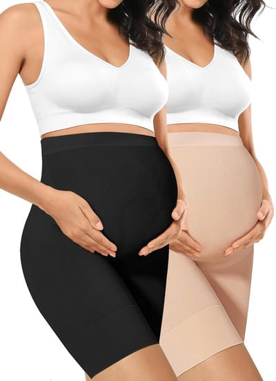 Premium Maternity Shapewear voor Zwangere Vrouwen, Hoge Taille Mid-Thigh Ondergoed met Zachte Buikondersteuning en Comfortabel Design