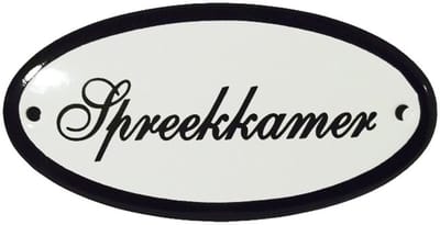 Deurbord Spreekkamer