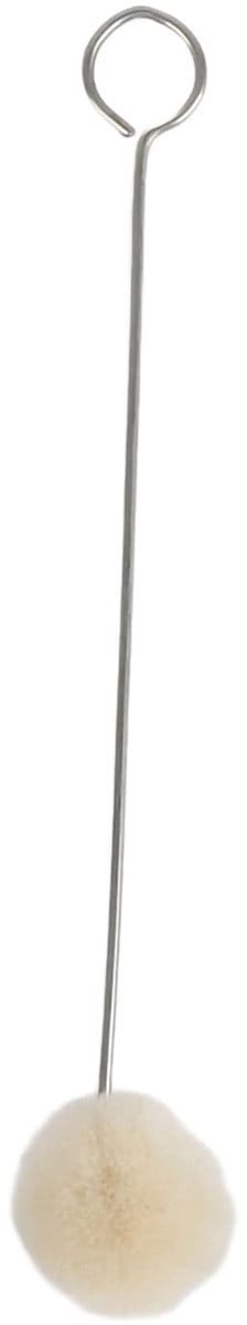 Dailygoods- Kleurstofgereedschap 50 Stuks - Wollen Balborstel - Lederen Applicator - Handgreep met Lus - Stevig en Duurzaam - 13-15 cm - Verfapplicator