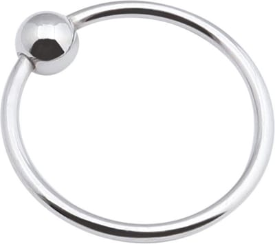 Banoch - Glansring Veronica 30 mm - metalen eikelring met bal - cockring | penisring